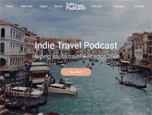 Tablet Screenshot of indietravelpodcast.com